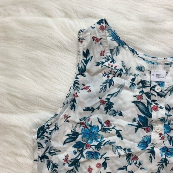 Urban Outfitters Cooperative Women's Tank Top Floral Cropped Sleeveless Size S - Picture 3 of 9